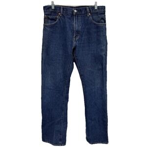 Levi's‎ 517 Men's 34x32 Dark Wash Denim Bootcut Rigid Jeans Fading Cotton